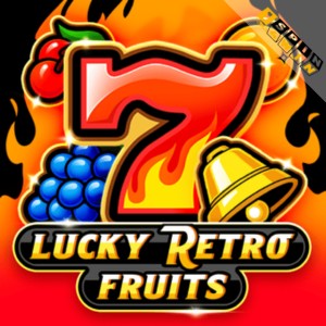 Capture d'écran du jeu à machines à sous Lucky Retro Fruits sur Bruno Casino, illustrant l'interface de jeu.